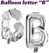 Bride Letter Balloons Bachelorette Party Decoration Bridal (35 inch Silver)